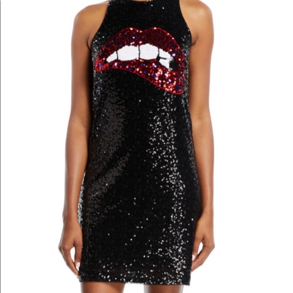 NWT Sequin lip dress by Aidan Mattox